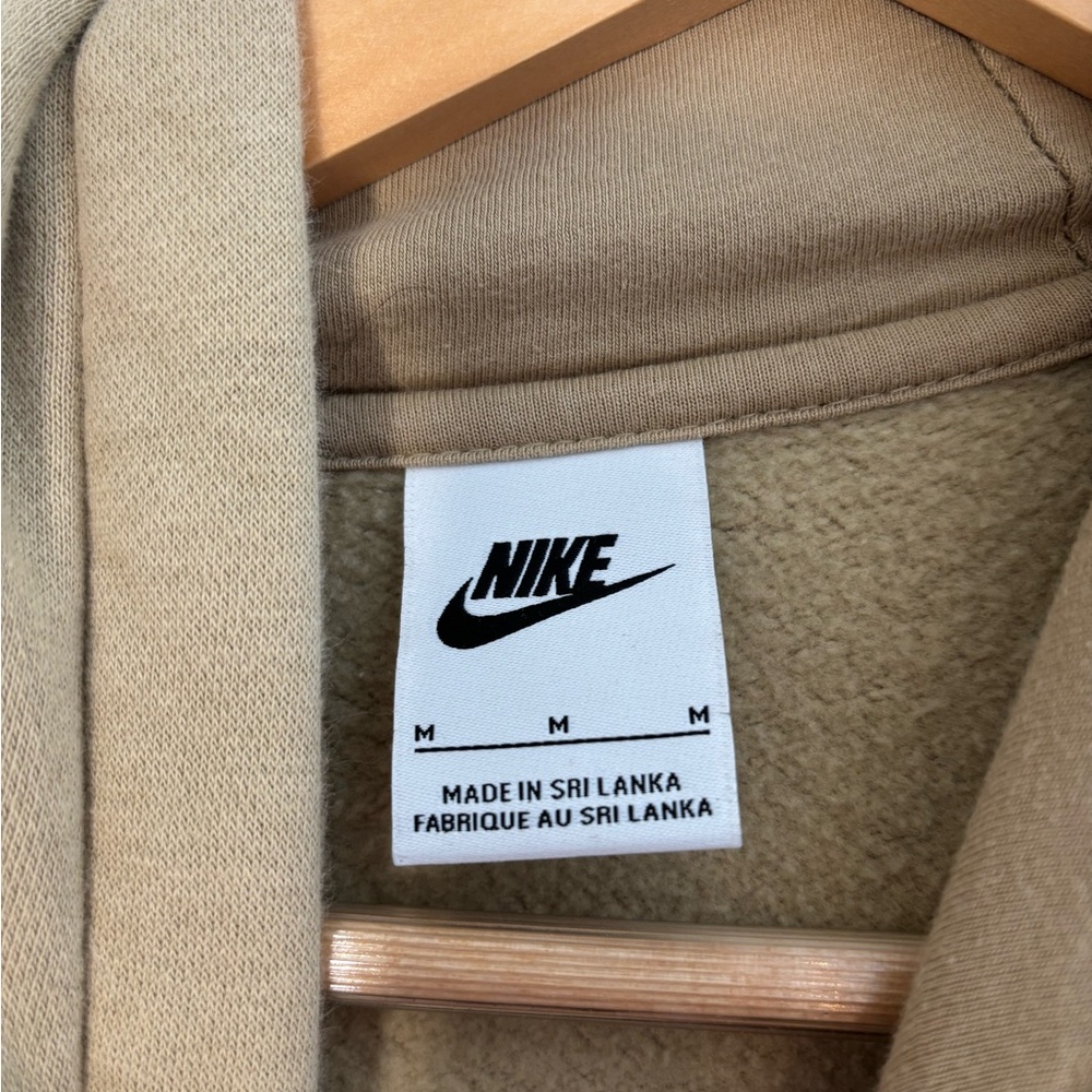 Nike Men's Olive Hoodie Sweater - Picture 2 of 3